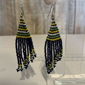 COPY - Handmade In Kenya African Glass Bead Earrings